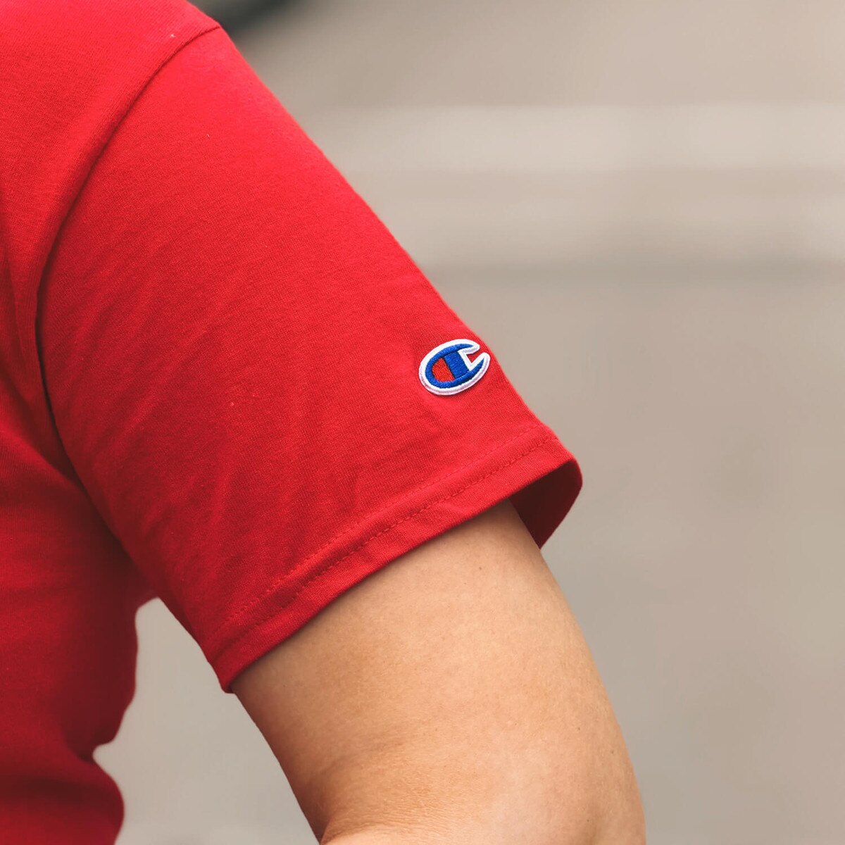 Champion® Patriotic Cyclones Script Cardinal T-Shirt